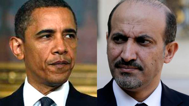 Barack Obama et Ahmed Jarba